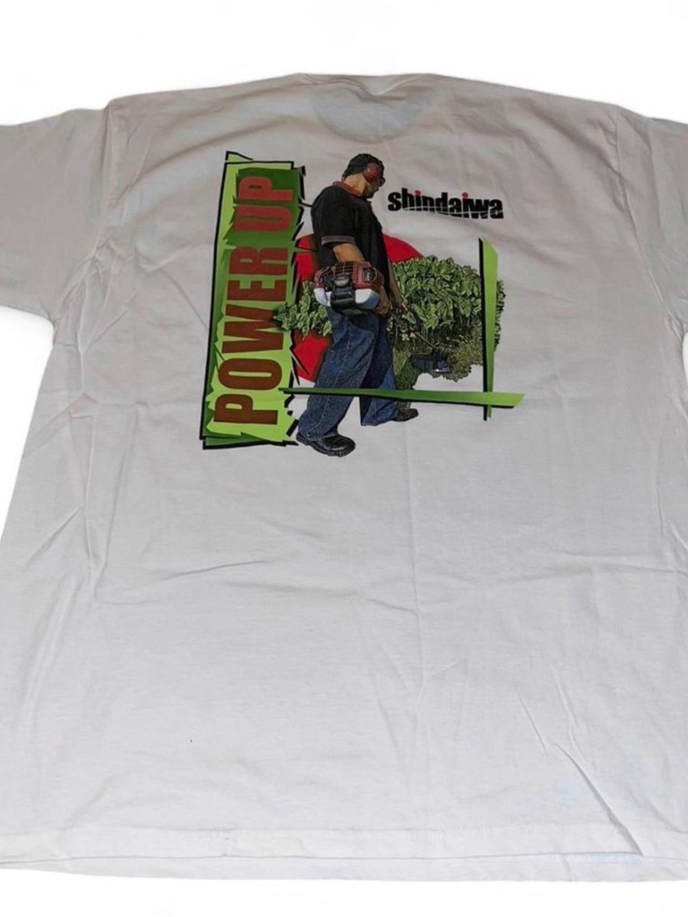 Men’s Shindaiwa “Power Up” Graphic Yard Work Lawn Shirt Size XL